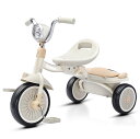 UBRAVOO 三輪車 子供用三輪車 1-5歳 ペダル付き 調整可能 運び便利 コンパクト 超軽量 組み立て簡単 空気入れ不要 バイク 乗り物 おもちゃ 乗用玩具 アウトドア&室内兼用 プレゼント (白)