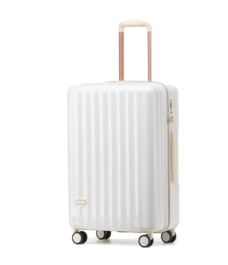 [Spyplan] スーツケース 機内持ち込み 拡張機能付き 超軽量 大容量 キャリーケース キャリーバッグ 大型 耐衝撃 ジッパータイプ 静音 ダブルキャスター 360度回転 TSAロック搭載 レディース 旅行 ビジネス 出張 Sサイズ 2泊3日 ホワイ