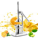Spolehli 家庭用 ハンドジューサー 手動 ジューサー カップ/交換ギア2個付き オレンジ/レモン絞り器 軽量 304ステンレス鋼