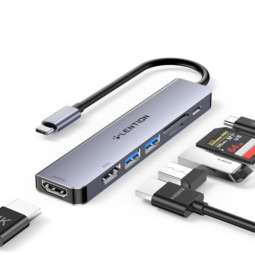 LENTION USB C ɥå󥰥ơ MacOSǤ 2 ϲǽ 4K 60Hz+1080P ǥ奢HDMI 100W...