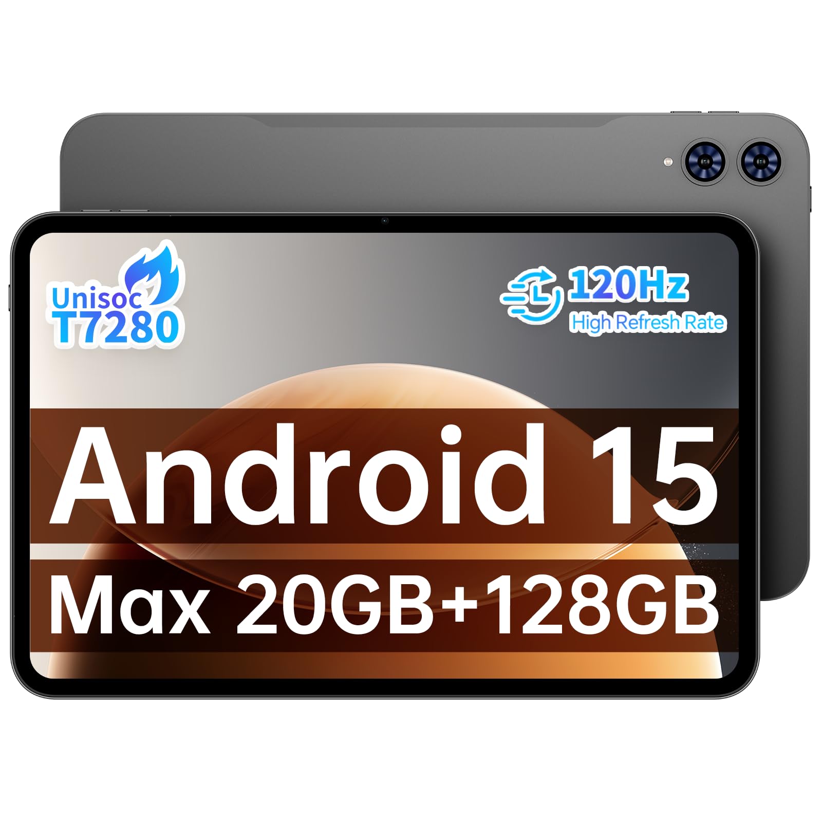 2025 Android 15 タブレット TECLAST T65 13 インチ タブレット 120Hz 画面リフレッシュレート, 20GB R..