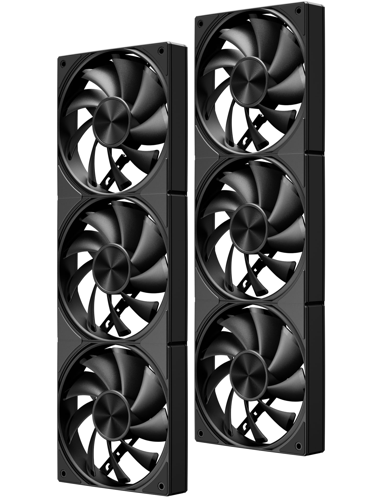 Novonest PCケースファン 120mm 1650 RPM 連結型ケースファン 高性能 デイジーチェーン 冷却 4PIN PWM ..