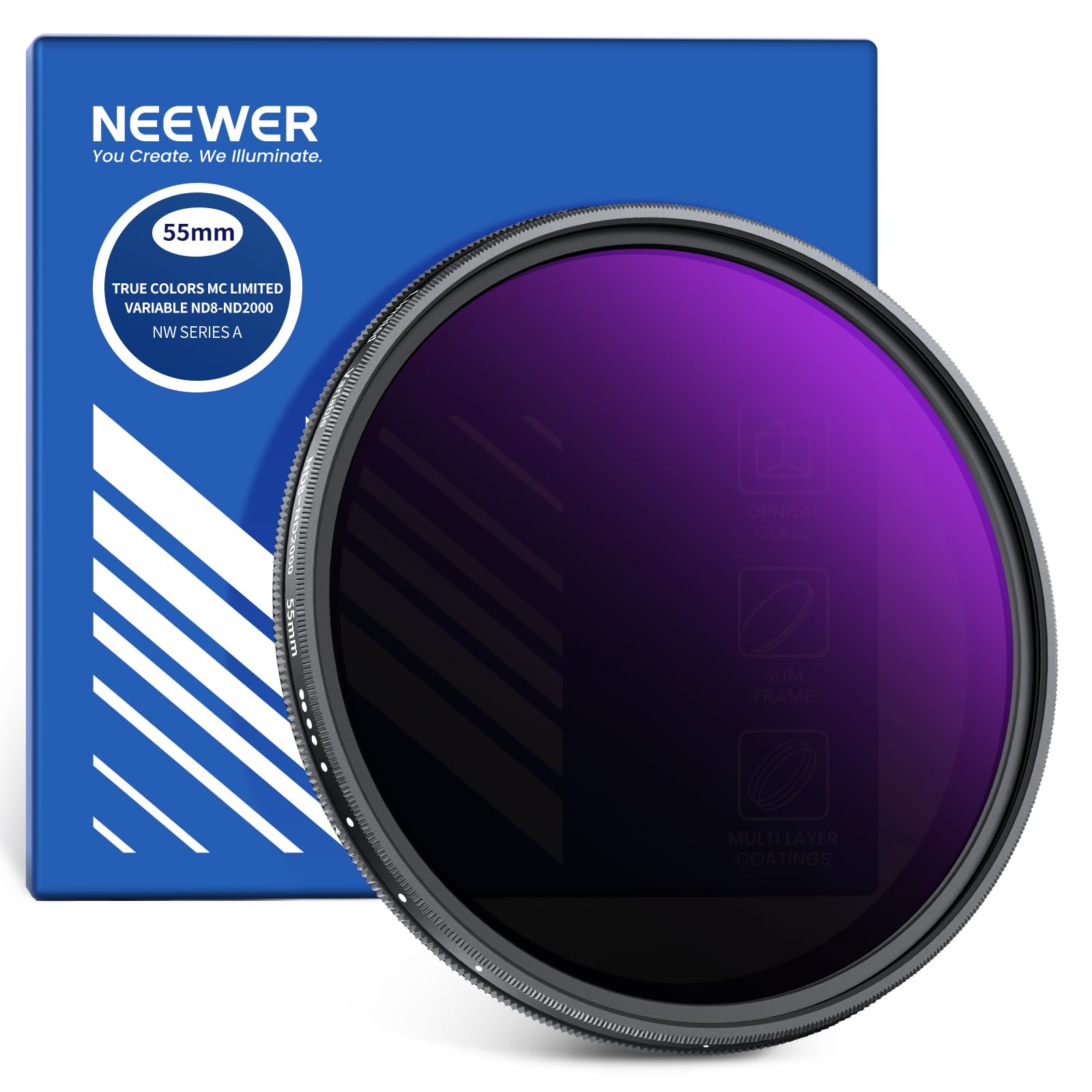 NEEWER 55mm ����ND�ե��륿�� �ȥ��롼���顼&�ϡ��ɥ��ȥå� 3-11���ȥå�Ĵ����ǽ ND8-2000�ե��륿�� ������� DSLR�����/��...