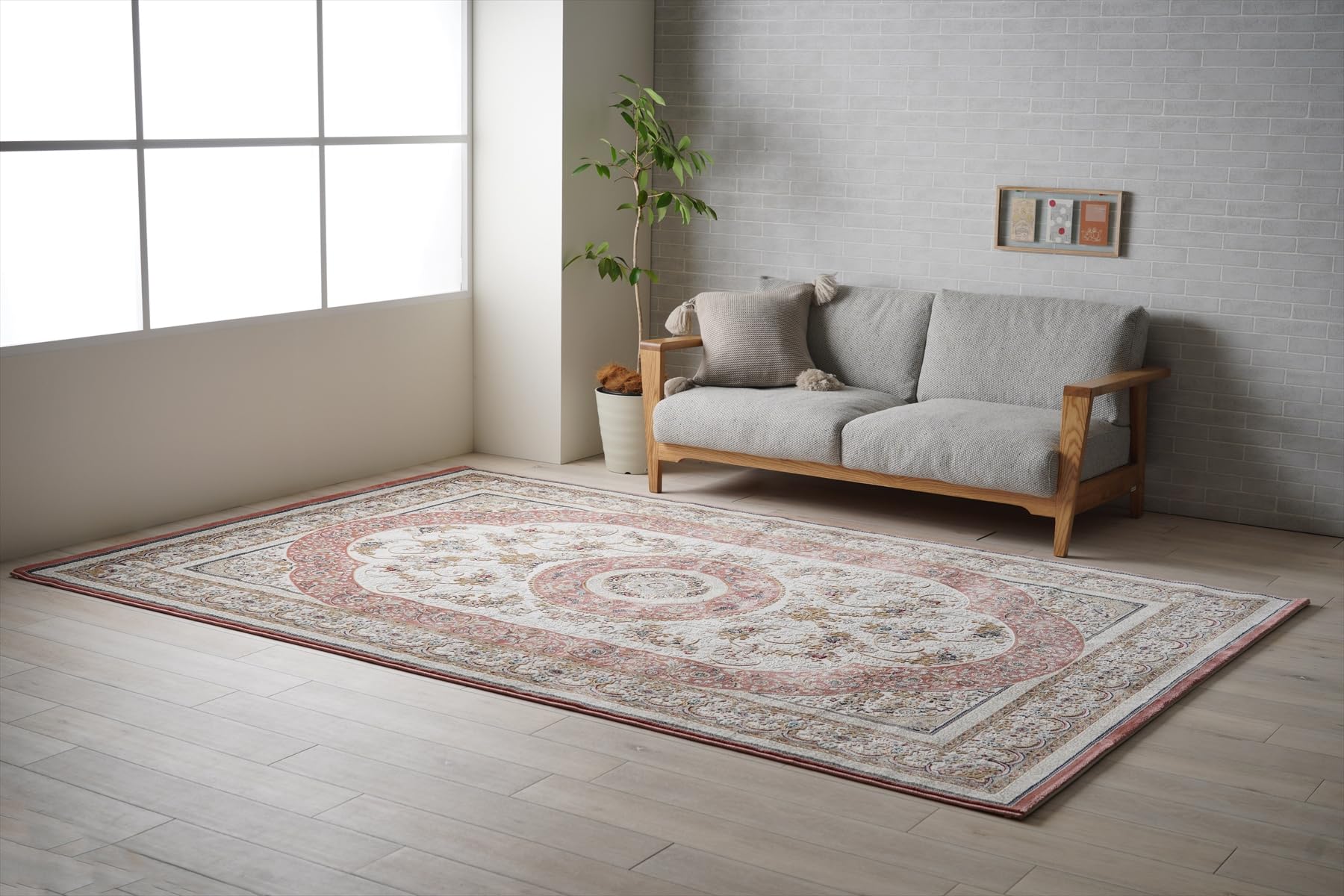 Rakuten - イケヒコ ラグ カーペット マット 長方形 輸入 ロザリオ ローズ 約160×230cm デザイン ウィルトン クラシック柄 高級 ＃ 1321580250401