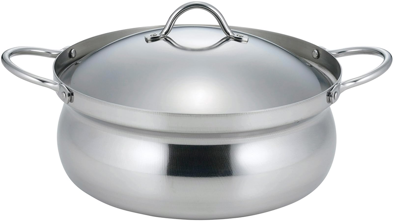 下村企販 卓上鍋 22cm 三層鋼 【日本製】 IH・ガス火対応 食洗機対応 2~3人用 割れにくい 軽量 熱伝導..