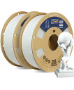 OVERTURE PLA+ フィラメント 1.75mm プロフェッショナル タフネス強化 PLA ロール、プレミアム PLA 2kg(4.4lbs)(White 1kg*2)