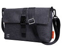 LANNSYNE ショルダーバッグ サコッシュ メンズ ミニメッセジャーバッグ iPad対応 軽量 防水 カジュアルバッグ 斜め掛け 通勤 通学 ブラック