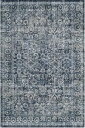 HAOCOO ラグ カーペット 洗える 140×200cm オールシーズン適用 絨毯 ペルシャ風 ラグマット 1.5畳 ふわふわ おしゃれ 滑り止め 防ダニ 防臭 軽量 防音マット 室内用 デスクマット ダイニングマット アンティーク 花柄 ブルー