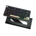 YUNZII AL75 PRO 80キー ゲーミングキーボード メカニカルキーボード ワイヤレス bluetooth/2.4G/有線 3モード アルミ製 ホットスワップ対応 PBTキーキャップ ガスケットマウント RGB Mac/Win用 (ブラック, ブ