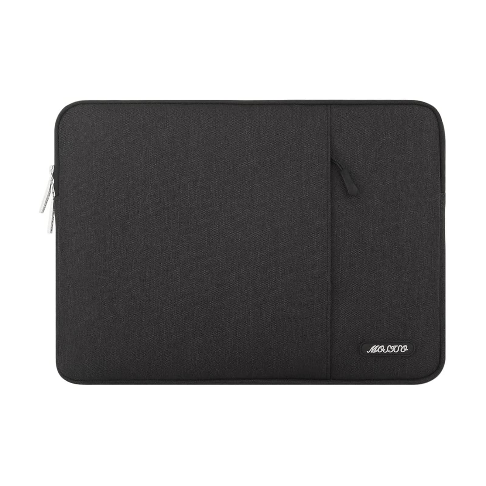 MOSISO ラップトップ スリーブバッグ 対応機種 Laptop 16インチ ポリエステル 撥水 保護 縦型ケース ポケット付き（ブラック）
