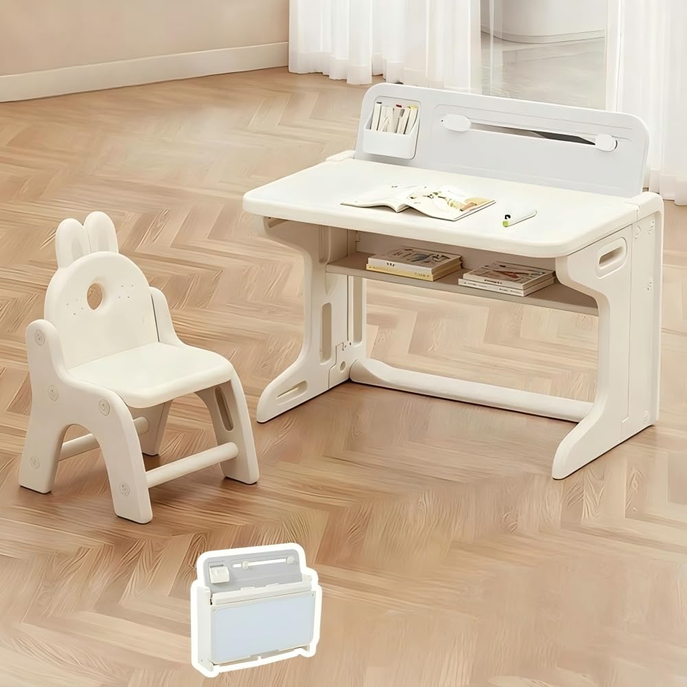 オーエスジェイ(OSJ) 机 子供 幼児 子供机 キッズデスク study table and chair set 学習机セット 収納付き 幼児机 勉強机 誕生日 入園祝い 自宅 保育園 幼稚園用 日本語説明書付き
