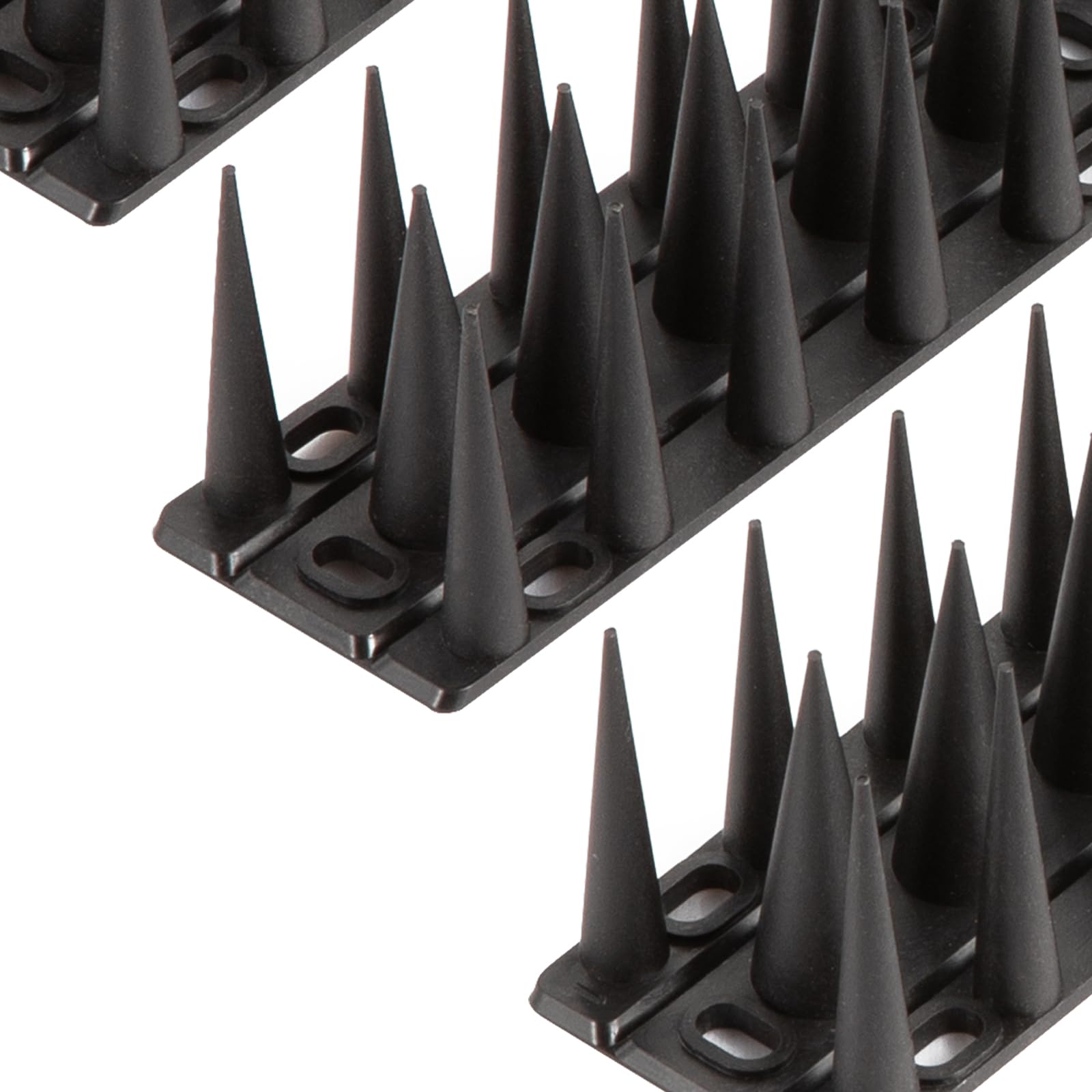 OFFO 鳩よけ 鳥よけ 全長12.4m とげ高3.6cm 鳥よけグッズ 自由カット 針が密集するとりよけグッズ とげ高仕様 景観を損なわずフン害防止・ベランダ・屋上・庭?用防鳥対策品 日本語取扱説明書付き 32cm×39本入り ブラック