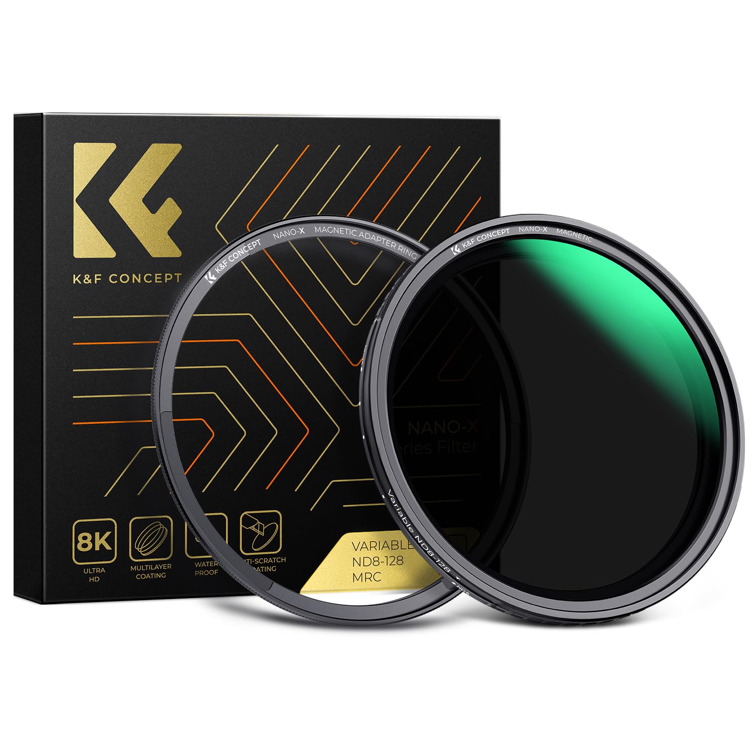 Rakuten - K&F Concept 67mm マグネット可変NDフィルターND8-ND128 X状ムラ無し 日本製AGC光学ガラス HD超解像力 低い反射率 28層ナノコーティング 撥水防汚キズ防止 薄枠 ビデオ/風景撮影のレンズフィルター【メーカー直営店】