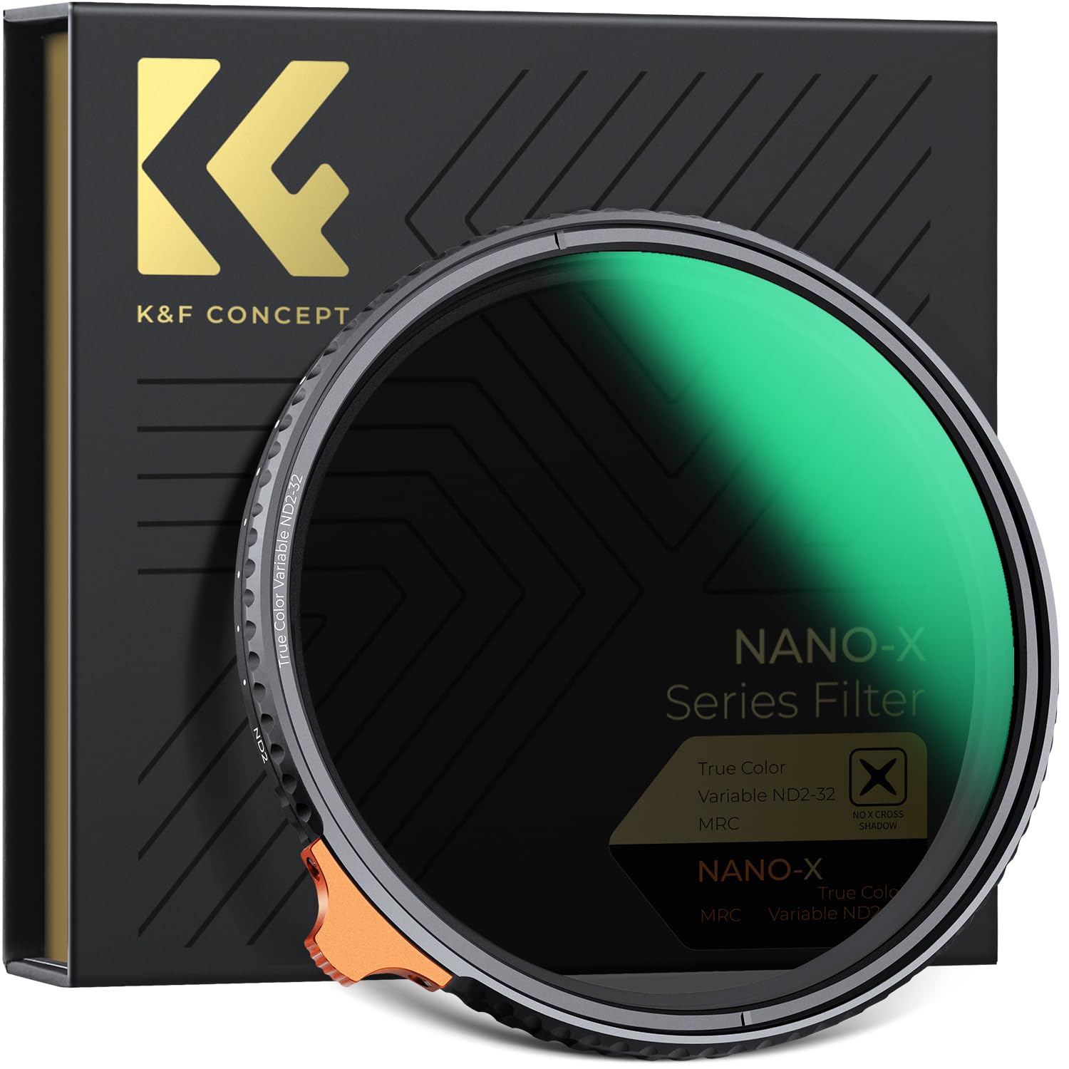 K F Concept 67mm 可変NDフィルター ND2-ND32 TRUE COLOR 黄色被り解消可能 両面28層コーティング 光学ガラス 撥水撥油キズ防止 フィルターケース付き （NANO-Xシリーズ）