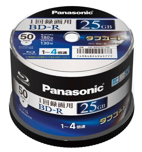 �ѥʥ��˥å� �֥롼�쥤�ǥ����� �� Ͽ����4��® 25GB(ñ�� �ɵ���) 50��ѥå� LM-BRS25LT50