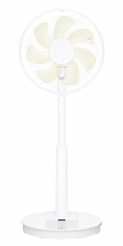【2024年発売】パナソニック 扇風機 省エネ＆静音、5段階の風量切替「なめらか気流7枚羽根」静音DCモーター 切/入タイマーリモコン付 ホワイト F-C337B-W