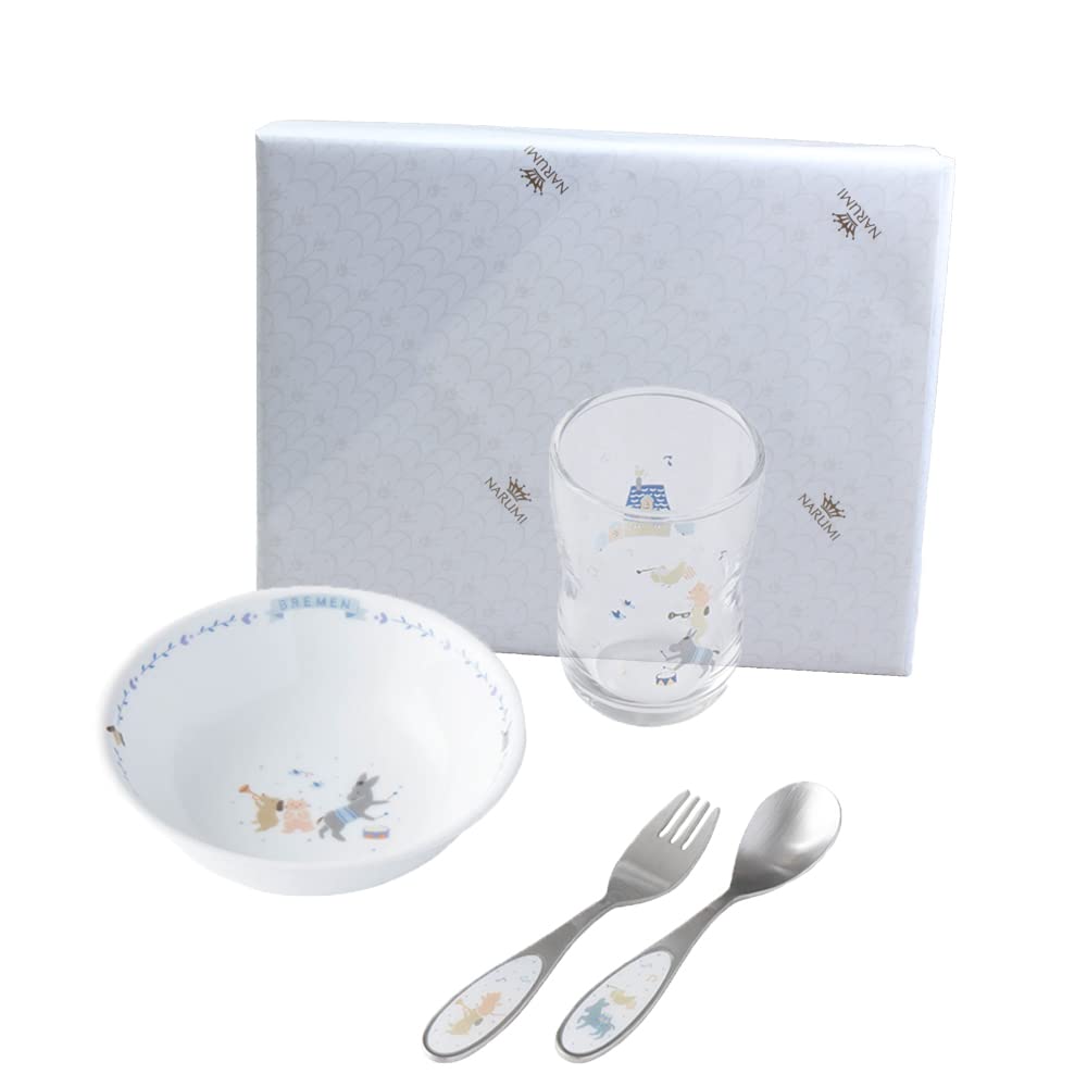 NARUMI(ナルミ) 子供用 食器セット ブレーメン 4点セット デイリーセット グラス ...