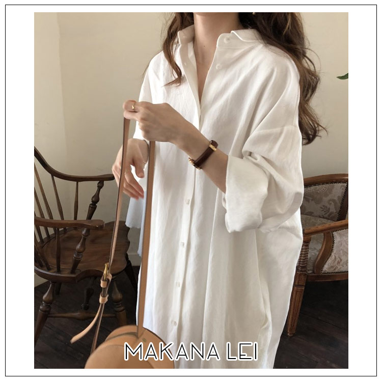 セール レディース ワンピース シャツワンピース 春 夏 お呼ばれ ワンピース ミモレ丈 ワンピース カジュアル 袖あり 着痩せ 大人カジュアル　オトナ女子 秋 冬 makana-lei-10000466 よしだ農園 サンプル画像2