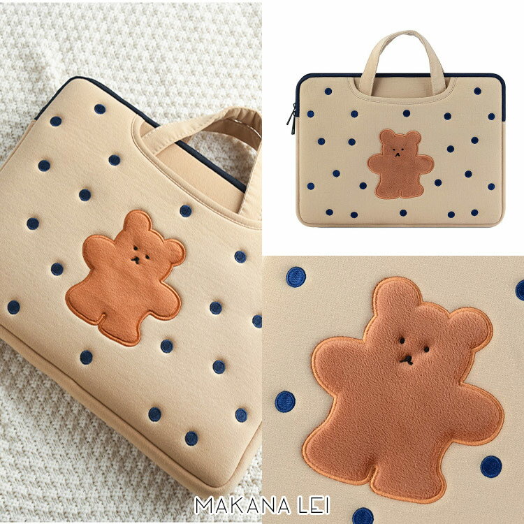 タブレットケース 韓国 PCケース マルチケース タブレットケース ラップトップケース バッグ クマ kuma ipadプロ9.7 10.5 11インチ 13イ...