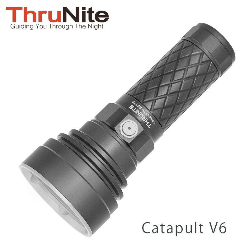 ThruNite Catapult V6 SST70 LED フラッシュライト 充電式ハンディライト ミニ トローラー 正規代理店 カタパルト タクティカルライト 懐中電灯 最大光度120000cd/明るさ最大2836ルーメン/照射距離最大692メートル 5000mAh 26650バッテリー使用