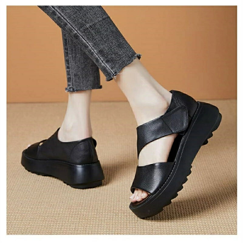 甲高 厚底サンダル 通気性 歩きやすい サンダル ウォーキングシューズ 外反拇趾 身長アップ 美脚効果 軽量 スポーツサンダル レディース 疲れにくい カジュアル 楽ちん