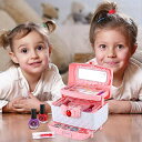こども メイクセット メイクセット キッズ お化粧セット おもちゃ コスメセット お化粧セット 子供 無害 子供 用 メイク セット 安全 本物 ごっこ遊び メイクセット メイクおもちゃ キッズ プリンセス コスメティック アイシャドウ リップグロス 洗える