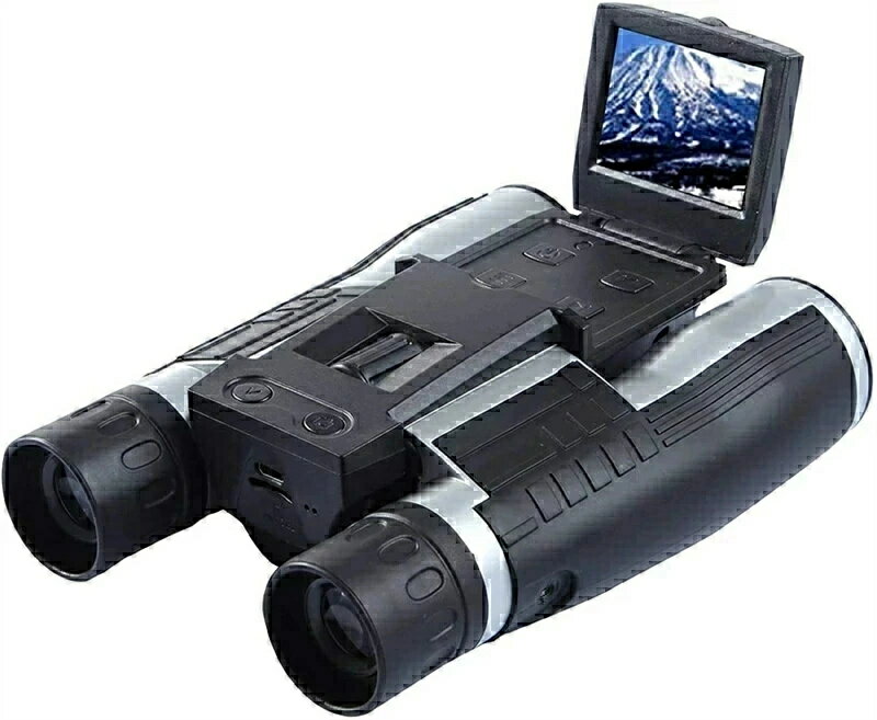双眼鏡カメラ 12倍 口径 32mm 高倍率 デジタルカメラ双眼鏡 フルHD1080Pハイビジョン 2.0 LCD 双眼鏡ビデオカメラ コンサート バードウォッチング ライブ ドーム ゴルフ 競輪競馬競艇レース スポーツ観戦など用のカメラ付き録画望遠鏡