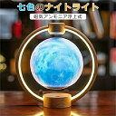 磁気浮上ライト フローティングムーンライト 浮上ムーンランプ 磁気浮上 ABS 色の変化 無公害ライト 間接照明 リビング ムーンライト インテリア照明 調色 調光 テーブルランプ 雰囲気作り 癒し