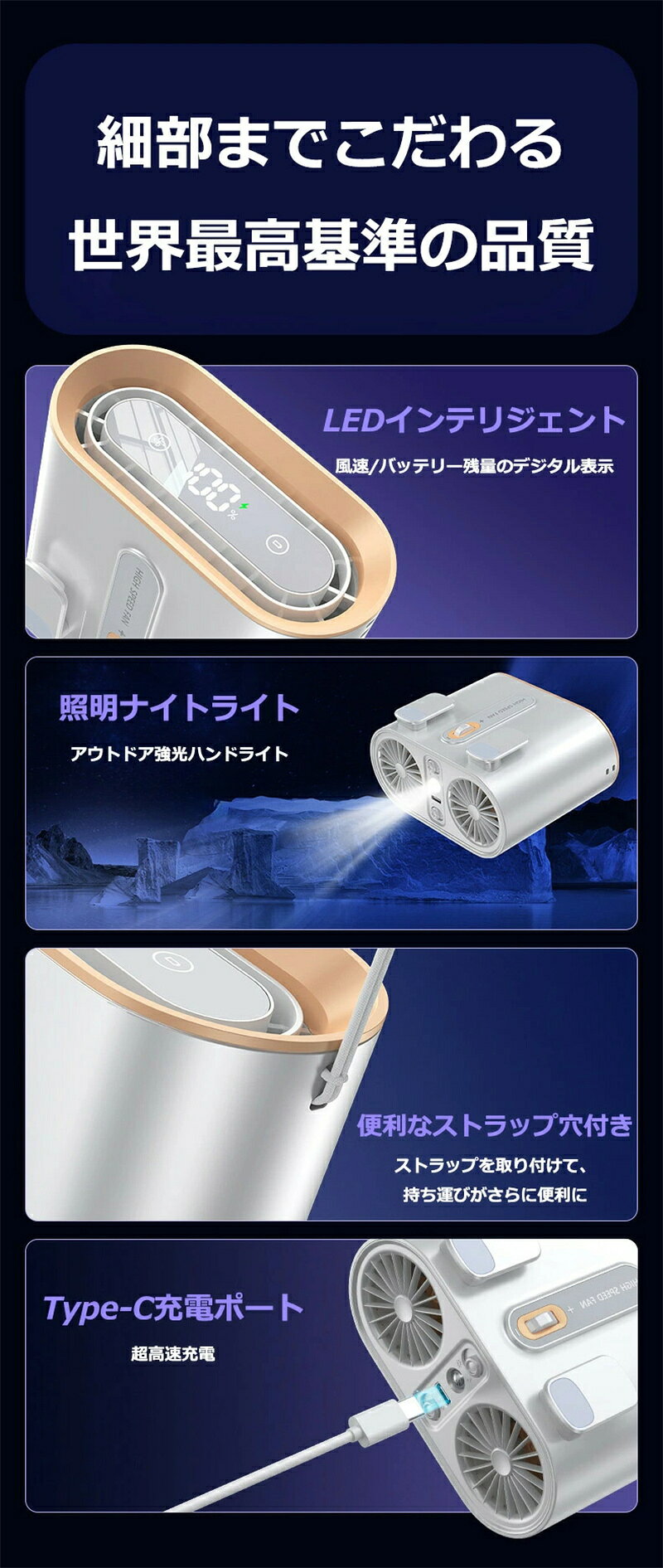 腰掛け扇風機 ベルトファン 腰掛けファン 瞬間冷却‐16℃ 強力 卓上 ウエストファン ...