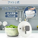 【6L大容量】オクソー クリアサラダスピナー(大) 野菜水切り 水切りかご 野菜水切り器 大 丸型 便利グッズ 野菜 サラダ ボウル ボール サラダ水切り 野菜...