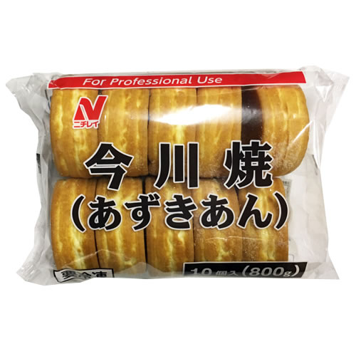 冷凍食品！ニチレイ) 今川焼き（あずきあん）　80g×10個入り