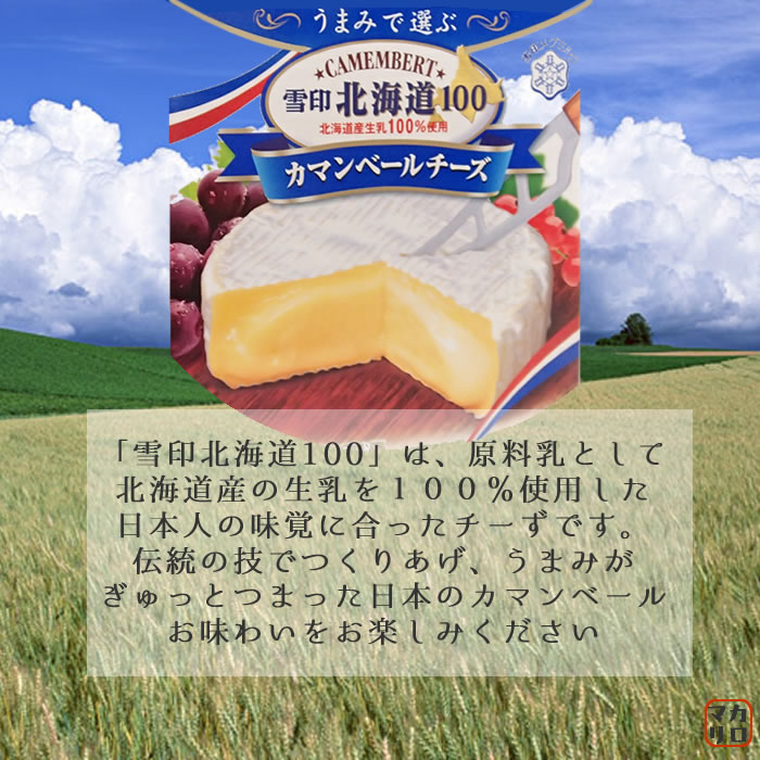 雪印）北海道産生乳100％！北海道100カマンベールチーズ100g