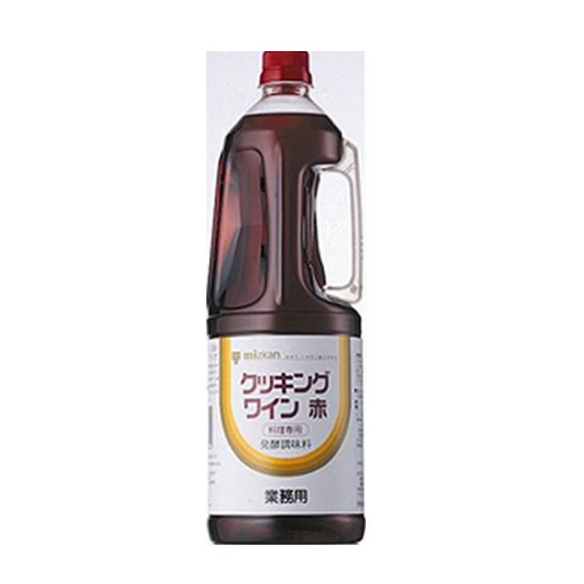 上質な赤ワインを原料に料理専用に造り上げました、クッキングワイン！ 肉を柔らかくし、くさみを消して、まろやかなコクと自然な風味がより一層料理の味を深めます。 名称 発酵調味料　クッキング赤ワインタイプ 内容量 1．8L 保存方法 常温品 賞味期限 2ヶ月以上 原材料名 発酵調味料、ワイン、ぶどう糖、アルコール、食塩、果実色素、香料、酸味料、酸化防止剤(亜硫酸塩) 販売者 （株）ミツカン 愛知県半田市 ※こちらの商品は、1梱包10本まで可能です。 ※パッケージ変更しております料理専用 発酵調味料！ ひと味ひきたつ香り、風味クッキングワイン！