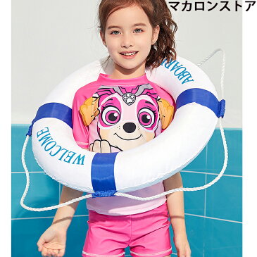 【クーポン利用で→10%OFF】【送料無料】2点セット 水着 Paw Patrol 男の子 女の子キッズ ラッシュガード 子供 セパレート スイムウェア 上下セット 半袖 水着 UPF 50+ 日焼け防止