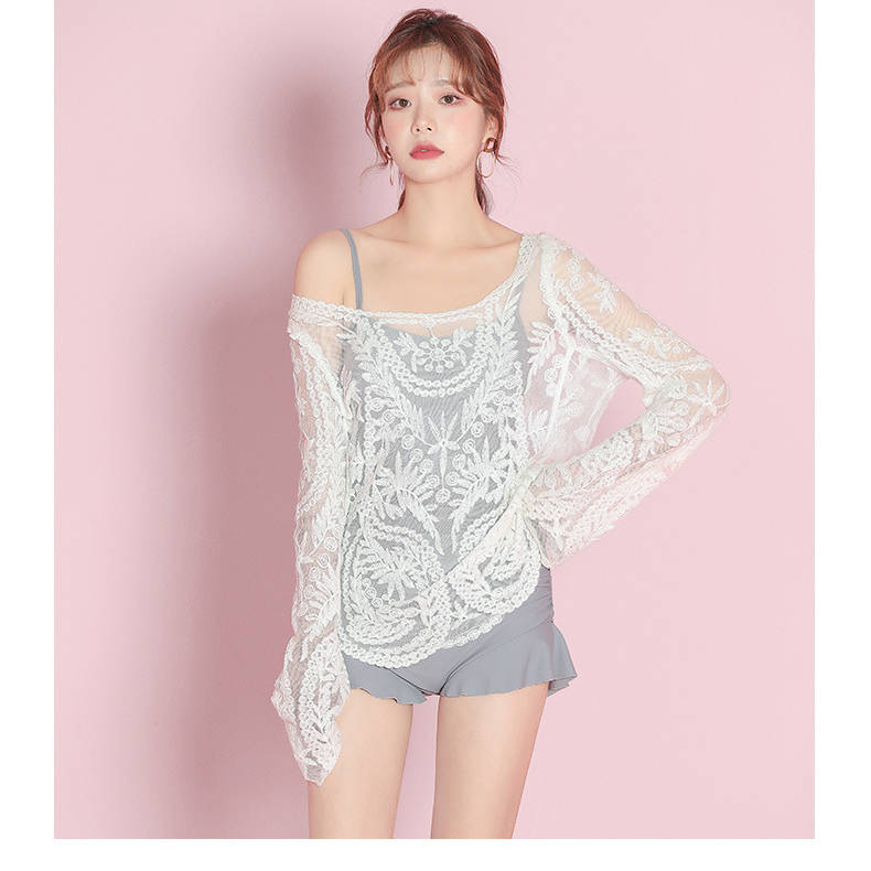 【クーポン利用で→300円OFF 送料無料】夏休み 海水浴 水着 レディース 体型カバー水着 フィットネス水着 セパレート かわいい 長袖ラッシュガード ママ水着 大きいサイズ ラッシュパーカー ラッシュレギンス ミセス 水着 女の子レディース フィットネス女性