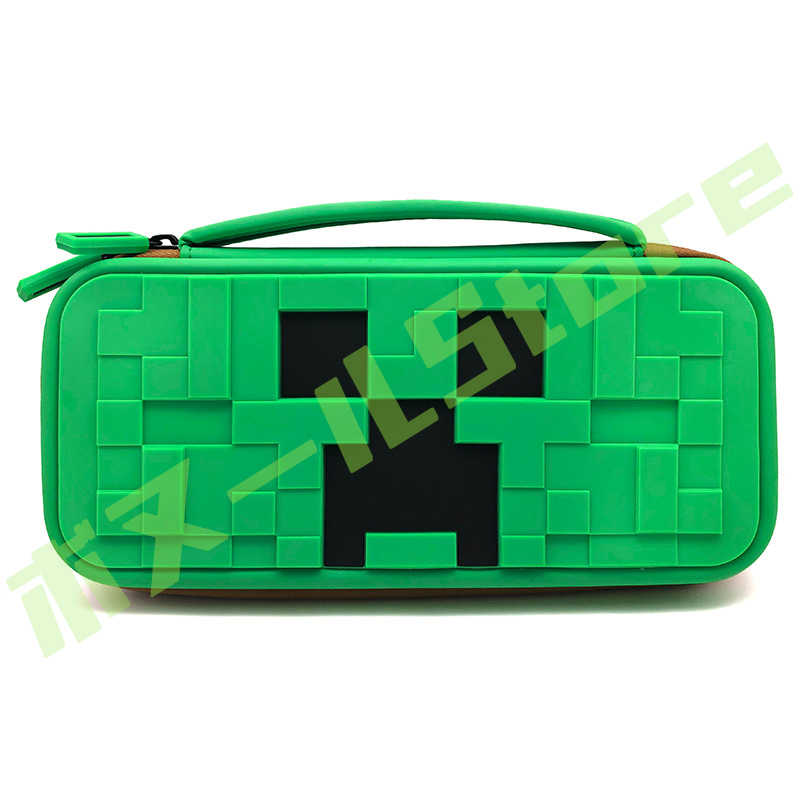 【クーポン利用で→10%OFF】【送料無料】Minecraft Switch キャリングケース スイッチ ケース カバー マインクラフト クリーパー ゲーム キャラクター 落下防止 防水 ゲーム 任天堂 スイッチ 収納ケース 全面保護 軽量 持ち運び便利 大容量 耐久性