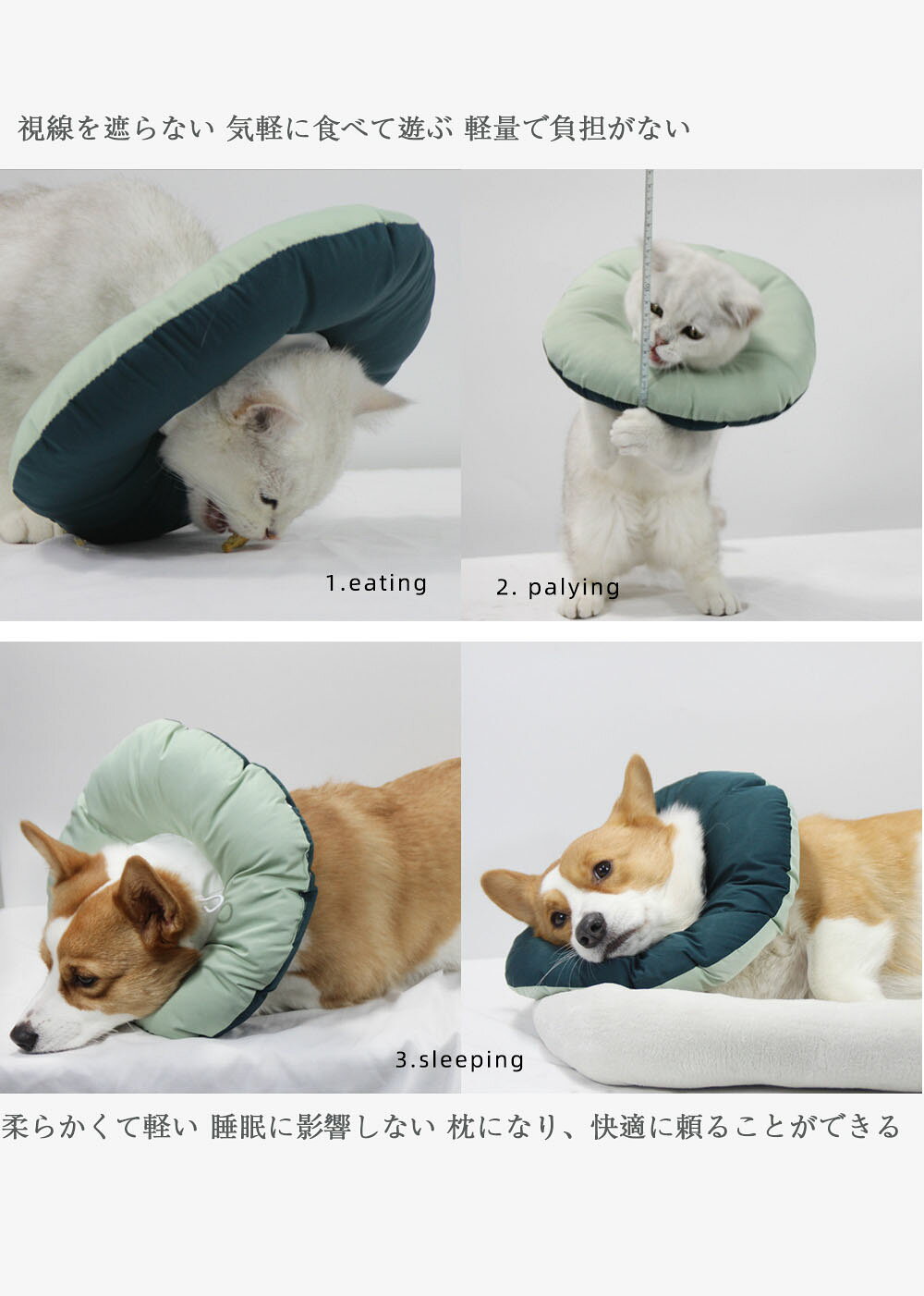 【50円クーポン配布中! 送料無料】 犬用 猫用 ペット用品 エリザベスカラー 介護用...