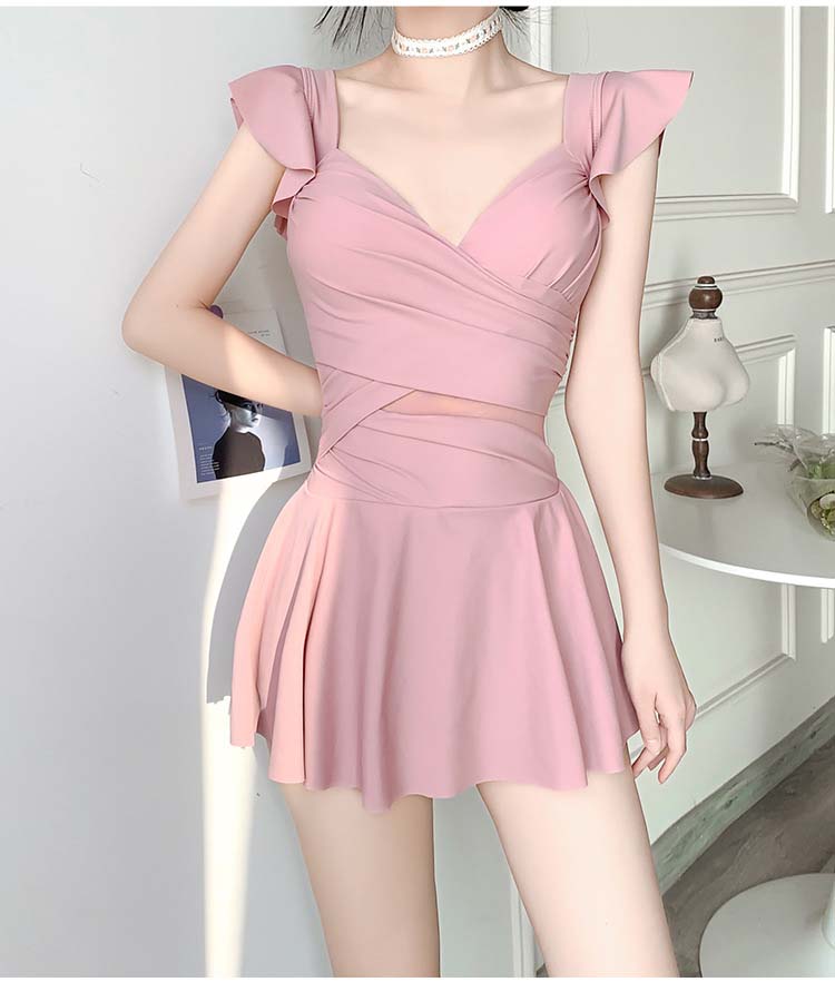 【クーポン利用で→80円OFF】水着 レディース 体型カバー セパレート 女性 女性用 オトナ女子 レース 無地 ビキニ スカート スカート セクシー パッド付き 大 小胸 バストワンピース オトナ女子 お腹 お尻 太もも カバーアップ 露出控えめ 大きいサイズ 女子 高校生 大人