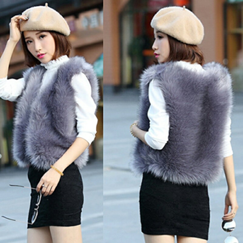 ファーベスト ショート ファー ベスト レディース 前開きノーカラー 羽織り 冬 ボアベスト ジレ ショートファーベスト コート アウター 秋冬 ボアアウター ショートコート ジャケット 羽織もの もこもこ トップス ノースリーブ