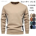 トレーナー メンズ 長袖 クルーネック プルオーバー ゴルフ ジャージ スウェット トレーナー メンズトレーナー ゴルフウェア おしゃれ 無地 トップス スポーツ シンプル カジュアル ルームウェア 薄手 秋服 春服 春夏秋 お兄系 父の日 大きいサイズ