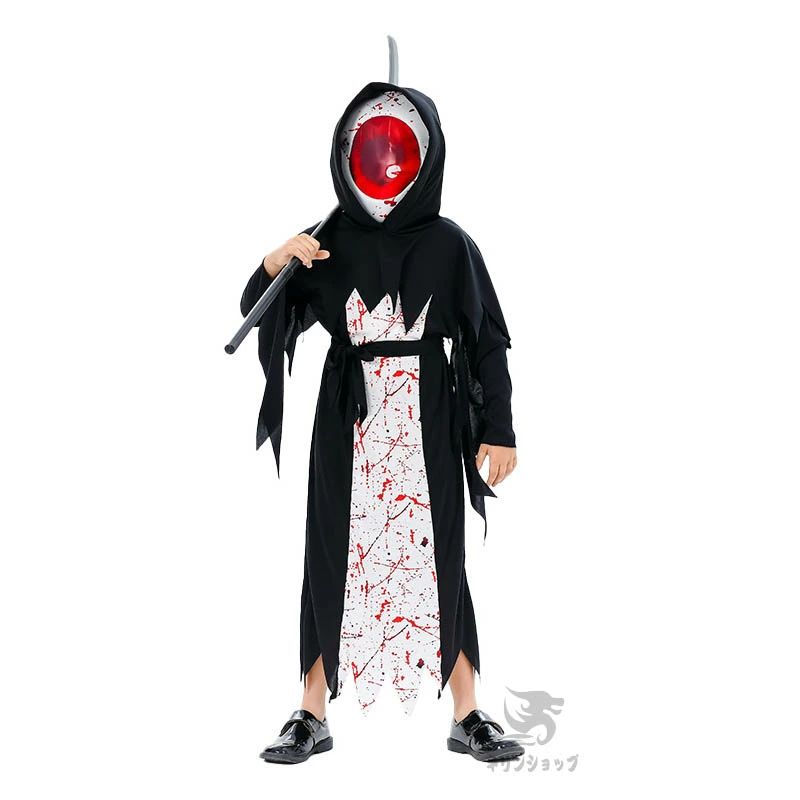 【50円クーポン配布中!】 ハロウィン キッズ 子供 衣装 死神 悪魔 ゾンビ デビル コスプレ 子供用 仮装 男の子 女の子 コスプレ衣装 お化け 怖い 吸血鬼 復活祭 コスチューム 余興 宴会なりきり 学園祭 演劇 演出 クリスマス イベント パーティー 舞台服 発表会 文化祭 makaron-10006920 マカロンストア サンプル画像3
