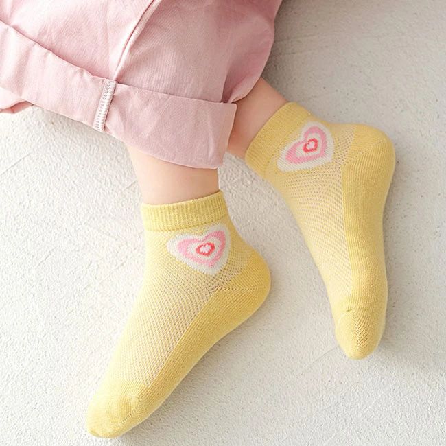 靴下 女の子 【5足セット】くるぶし ソックス 動物柄 花柄 キッズ ベビー 子供 綿 通気性 柔らかい 可愛い 通園 通学 プレゼント 着心地のいい可愛いキッズソックス 3