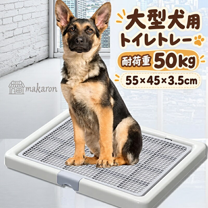 商品名  犬 トイレ 犬 トイレトレー ペットトイレ ペットトレー 大型犬トイレ トレイ ワイド 犬用トイレ お掃除簡単 抗菌 トイレ 犬用トレイボックス トイレトレーニング 50KG 55cm*45cm*3.5cm グレー カラー グレー サイズ 55cm*45cm*3.5cm 【素材】  PP おすすめポイント "おすすめポイント 【いつでも足元綺麗】高床式メッシュだから、足に滲んでしまったり、飛び跳ねを防止します。足拭きの手間やお掃除の手間が削減されます。ホワイト基調トイレ感のないデザインに仕上がっているので、インテリアの一部としても溶け込みます。 【重圧でも歪まない】PP素材を使用し、頑丈な骨組み構造で驚きの頑丈さを実現しました。超大型犬でも弛むことなく、とても頑丈に仕上がっています。 【簡単シーツ交換】シーツ交換は簡単2ステップ。メッシュを取り外し、シーツを交換。毎日のことだからできるだけ手間なく。 【シーツ消費削減】高床式なので、気にならないワンちゃんでしたら何度でもしてくれます。シーツに最大限のおしっこを吸わせることができるので、とっても環境保護なんです。 【お手入れ簡単】PP素材は耐久性と耐熱性を備えているだけでなく、質量の低い材質ですので、非常に軽くて扱いやすいです。少し大きいけど意外と取り扱いは簡単なんです。" ●【ご注意】サイズは測り方によって若干の誤差が生じる場合があります。2-3cmの誤差は予めご了承ください。掲載の商品画像と実際の色は、撮影の状況、モニターの表示などによ 関連キーワード お買い物マラソンSALE対象 セール sale 買い回り かいまわり 買いまわり 買い回りエントリー 買い周りエントリー 買い周りマラソン 1000円ポッキリ 2026 2026福袋 福袋2026 福袋 初売りセール プチギフト ショッピング まだ 間に合う 予約 できる 1月 2月 3月 4月 5月 6月 7月 8月 9月 10月 11月 スーパーセール スーパーSALE 大感謝祭セール 大感謝祭 大感謝祭セールsale 楽天大感謝祭 大感謝祭セールタイムセール 年末大感謝祭 年末★超大感謝祭 年末特別企画 年末 年末年始セール 年末年始 初売り クリスマスプレゼント クリスマス 買い物マラソン おかいものマラソン タイムセール中 マラソンクーポン クーポンあり★お買い物マラソン お買い物マラソンセール 楽天お買い物マラソン 大感謝祭り マラソン限定 マラソン限定sale マラソンセール Xmas 販売開始前 楽天 ポイント 販売期間前 スーパーセール対象商品 スーパーセール半額 スーパーセール超目玉 スーパーセール目玉商品 タイムセール 早い者勝ち 在庫処分セール 楽天スーパーセール 楽天スーパーSALE 売り尽くし 春 夏 秋 冬 春夏 秋冬 夏物 春物 秋物 冬物 最終 送料無料商品名  犬 トイレ 犬 トイレトレー ペットトイレ ペットトレー 大型犬トイレ トレイ ワイド 犬用トイレ お掃除簡単 抗菌 トイレ 犬用トレイボックス トイレトレーニング 50KG 55cm*45cm*3.5cm グレー カラー グレー サイズ 55cm*45cm*3.5cm 【素材】  PP おすすめポイント "おすすめポイント 【いつでも足元綺麗】高床式メッシュだから、足に滲んでしまったり、飛び跳ねを防止します。足拭きの手間やお掃除の手間が削減されます。ホワイト基調トイレ感のないデザインに仕上がっているので、インテリアの一部としても溶け込みます。 【重圧でも歪まない】PP素材を使用し、頑丈な骨組み構造で驚きの頑丈さを実現しました。超大型犬でも弛むことなく、とても頑丈に仕上がっています。 【簡単シーツ交換】シーツ交換は簡単2ステップ。メッシュを取り外し、シーツを交換。毎日のことだからできるだけ手間なく。 【シーツ消費削減】高床式なので、気にならないワンちゃんでしたら何度でもしてくれます。シーツに最大限のおしっこを吸わせることができるので、とっても環境保護なんです。 【お手入れ簡単】PP素材は耐久性と耐熱性を備えているだけでなく、質量の低い材質ですので、非常に軽くて扱いやすいです。少し大きいけど意外と取り扱いは簡単なんです。" ●【ご注意】サイズは測り方によって若干の誤差が生じる場合があります。2-3cmの誤差は予めご了承ください。掲載の商品画像と実際の色は、撮影の状況、モニターの表示などによ 関連キーワード お買い物マラソンSALE対象 セール sale 買い回り かいまわり 買いまわり 買い回りエントリー 買い周りエントリー 買い周りマラソン 1000円ポッキリ 2026 2026福袋 福袋2026 福袋 初売りセール プチギフト ショッピング まだ 間に合う 予約 できる 1月 2月 3月 4月 5月 6月 7月 8月 9月 10月 11月 スーパーセール スーパーSALE 大感謝祭セール 大感謝祭 大感謝祭セールsale 楽天大感謝祭 大感謝祭セールタイムセール 年末大感謝祭 年末★超大感謝祭 年末特別企画 年末 年末年始セール 年末年始 初売り クリスマスプレゼント クリスマス 買い物マラソン おかいものマラソン タイムセール中 マラソンクーポン クーポンあり★お買い物マラソン お買い物マラソンセール 楽天お買い物マラソン 大感謝祭り マラソン限定 マラソン限定sale マラソンセール Xmas 販売開始前 楽天 ポイント 販売期間前 スーパーセール対象商品 スーパーセール半額 スーパーセール超目玉 スーパーセール目玉商品 タイムセール 早い者勝ち 在庫処分セール 楽天スーパーセール 楽天スーパーSALE 売り尽くし 春 夏 秋 冬 春夏 秋冬 夏物 春物 秋物 冬物 最終 送料無料