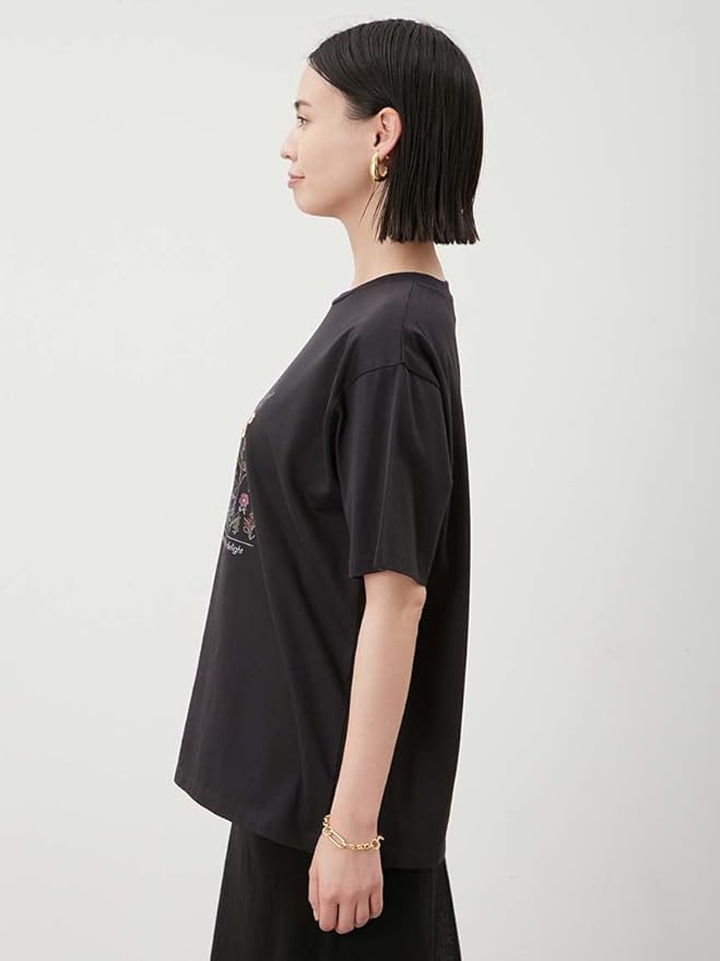 【新品未使用】Mila Owen(ミラオーウェン)フラワーモチーフ プリント刺繍Tシャツ ワイルドフラワー レディース makasell-10000032 マカセル楽天市場店 サンプル画像2