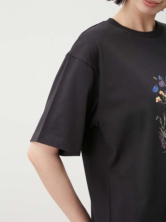 【新品未使用】Mila Owen(ミラオーウェン)フラワーモチーフ プリント刺繍Tシャツ ワイルドフラワー レディース makasell-10000032 マカセル楽天市場店 サンプル画像3
