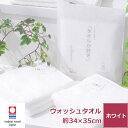 今治タオル 今治生まれの白いタオル【ウォッシュタオル】 ハンドタオル 綿100% 無地 中厚 ホワイト