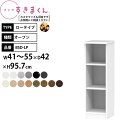 すきまくん 本棚 完成品 組立不要 ブック ロータイプ オープン 幅41-55×奥行42×高さ95.7cm BSD-LP_ セミオーダー