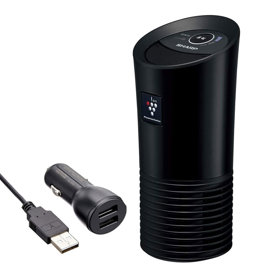 【今だけ店舗限定スーパーセール クーポン&ポイントアップ】シャープ プラズマクラスター 小型 空気清浄機 車載用 イオン発生機 カップ型 タバコ臭 ペット臭 カビ対策 マイナスイオン 高濃度 25000 消臭 ブラック プレゼント SHARP 介護臭 花粉症 アレルギー 対策