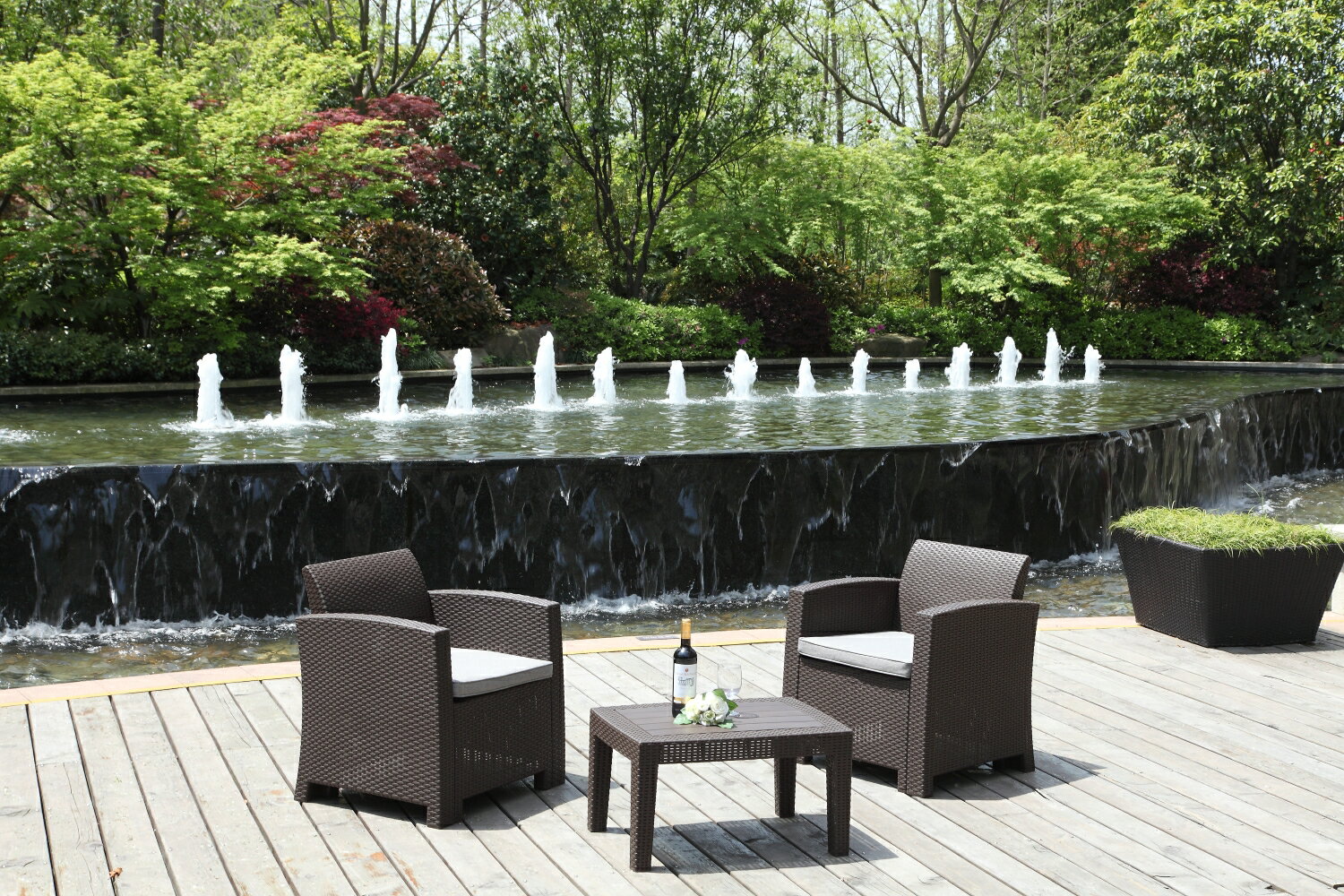 ガーデンソファー 　セット　高級 テラス ソファ ラタン調 ダークブラウン ブラック　2色選べる　新商..