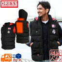 DRESS HEAT VEST ヒートベスト ガール(ブラック) 電熱ヒーター内蔵ベスト[サイズ：S ...